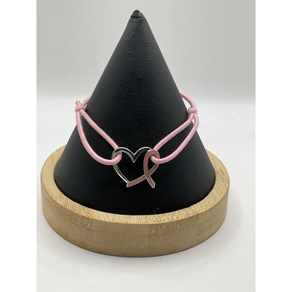 Pink Breast Cancer Awarness Band Bracelet - Picture 1 of 3
